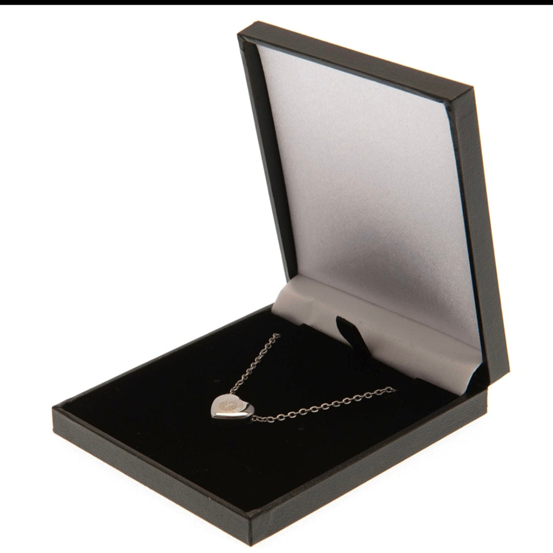 Official licensed Rangers FC Stainless Steel Heart Necklace.
