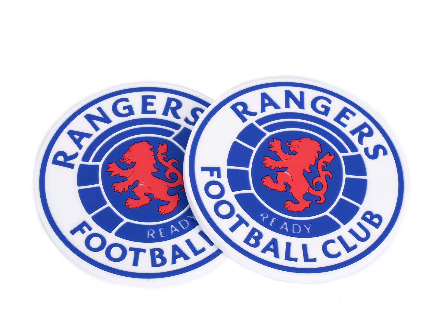 Official Licensed Rangers FC 2pk Coaster Set.