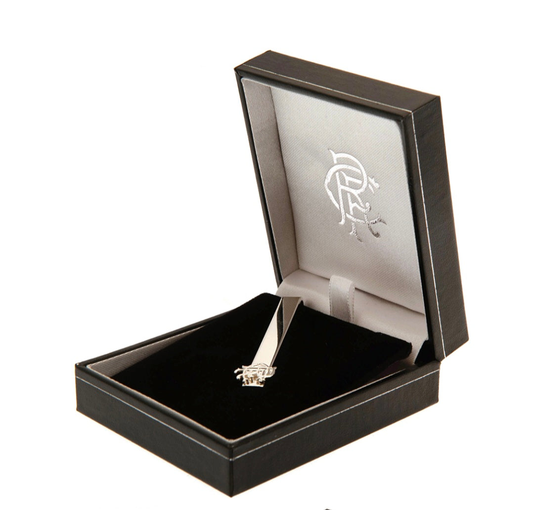 Official Licensed Rangers FC Silver Plated Tie Slide