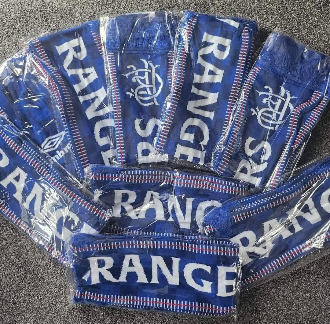 Unofficial double sided Rangers scarf