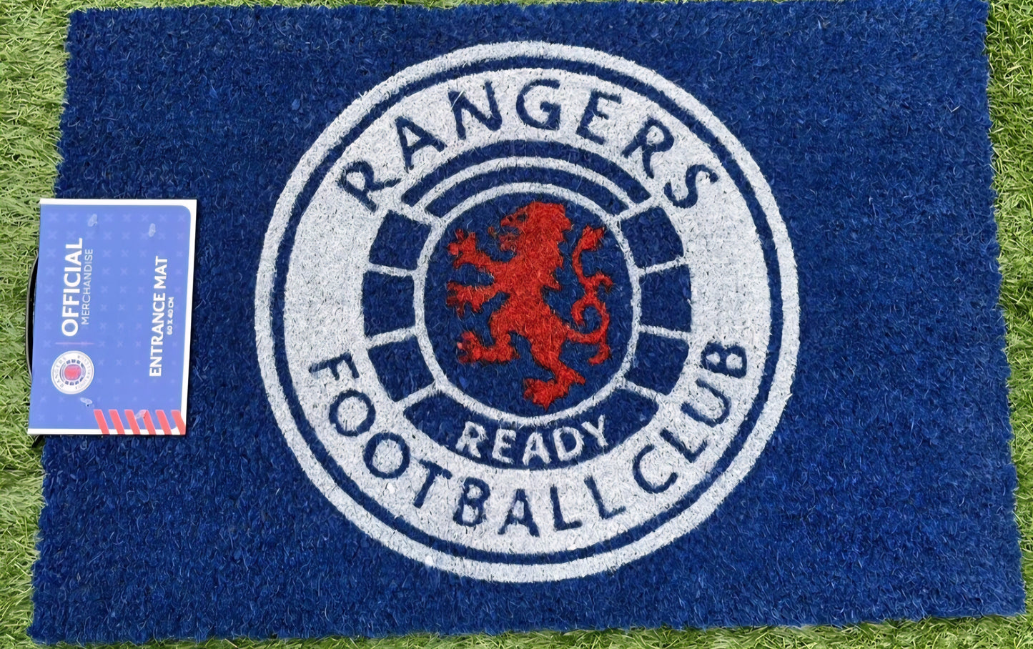 Official Licensed Rangers FC Outdoor Mat.