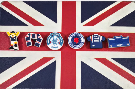 6 pack Rangers croc charms.